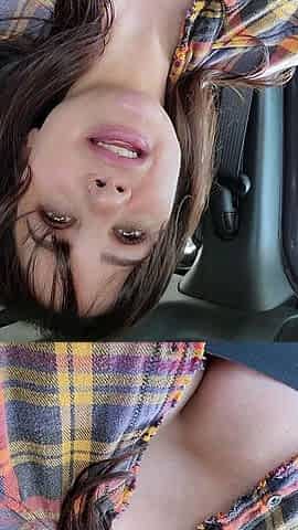 Solo eurobabe masturbating outdoors