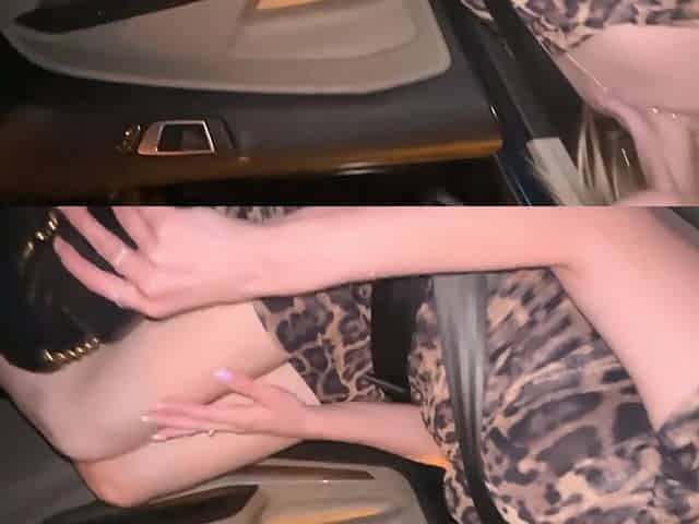 Sweet blonde eagerly takes on driver's cock in oral and anal car kinks