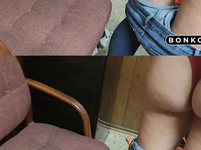 Office Doggy Style with a Teasing Big-Ass Babe