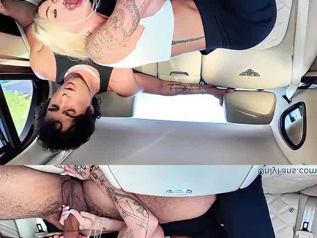 mother I'd like to fuck gets creampied in the car