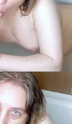 Play with Dildo in the Shower