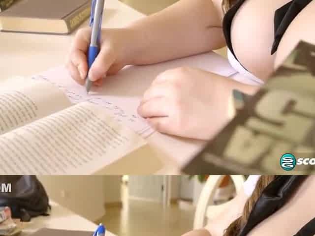 Roxanne Miller And Lavina Dream - Busty Schoolgirls Lavina & Roxanne Stop Studying & Get Busy