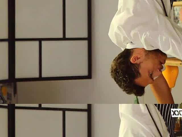 Sweet sloppy blowjob In The Kitchen