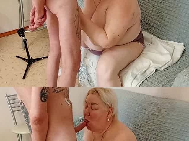 The Neighbor Gives Me A Blowjob Until I Cum