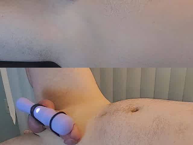 Hard Hands Free Climax with Sex-toy