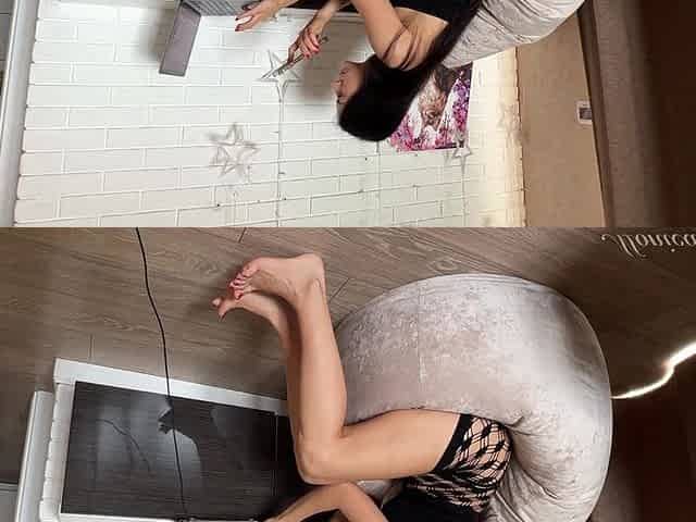 Barefoot Tease, Then High Heels Come on