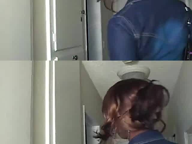 To relieve stress the ebony babes use dildos and eat their lesbo snatches out
