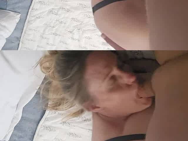 Getting my throat drilled and tasting his sexy sticky cum. ????