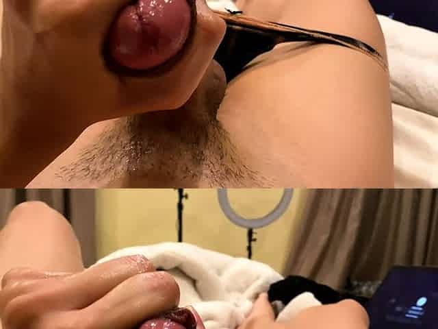 Amateur handjob POV clip that ends with a messy cumshot
