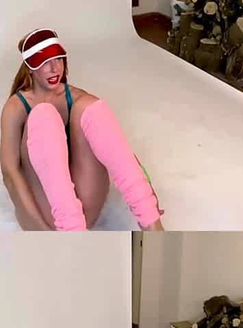 Blonde With Natural Big Boobs Loves Putting A Toy In Her
