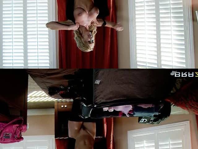 Milf in devastatingly sexy black corset and stockings has hot sex