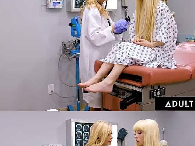 ADULT TIME - Kenzie Reeves Super Soaks Her mother I'd like to fuck Doctor With Cunt Squirt! - SPANISH SUBTITLES