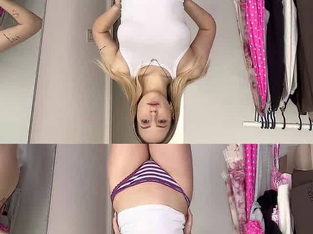 Hot nightwear try on nail at home Transparent Underware Trying on haul