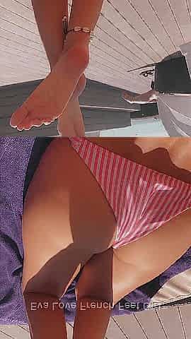 Following the teaser, here is the full movie!! I play with my nice-looking feet...