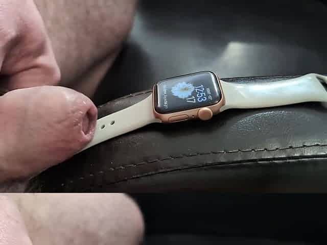 Cum on Girlfriend's Apple See (Wristwatch Fetish)