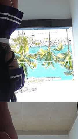 Perfect POV! I Lift My Little Skirt and Drain His Cum on My Ass