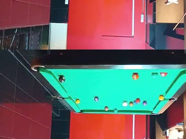 Playing pool in a motel with a sexy shemale from the south.