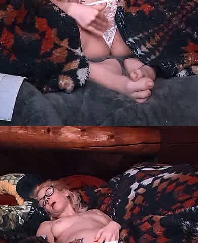 Rubbing Snatch With Hands Over White Pants movie scene two