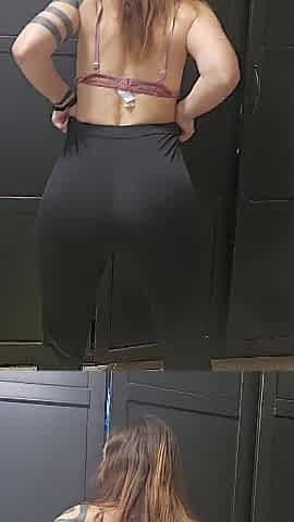 Recent Leggins! Butt Shaking Close to Your Face