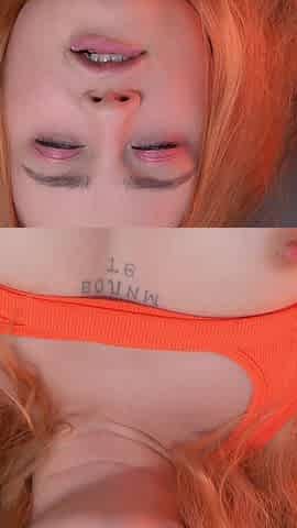Redhead in Yellow Pantyhose Fucks Herself Until Squirt by German Dildo