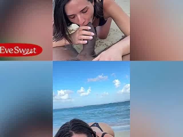 Public Beach Sex! I Rode Lifeguard BBC In The Sand