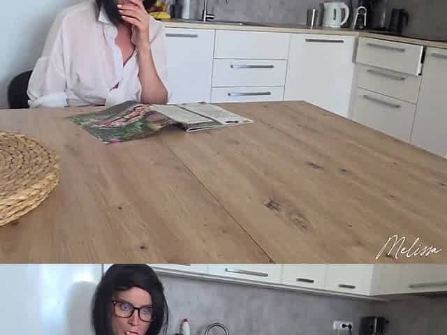 Cheating Stepmom Provoke Her Stepson with No Panties