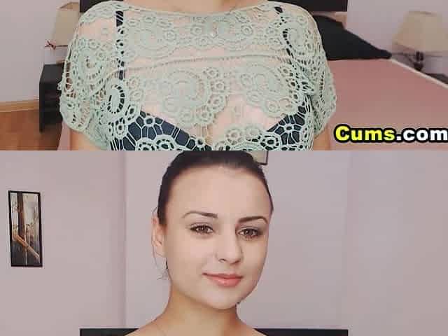 Cute Romanian teen 18+ Strips and Masturbates