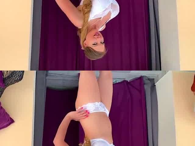 Hot Striptease Show in White Underclothing - See Me Get Soaked. LenushkaDoll