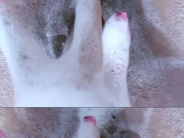 Andrea Kelly Hot Bath for Hairy Pussy