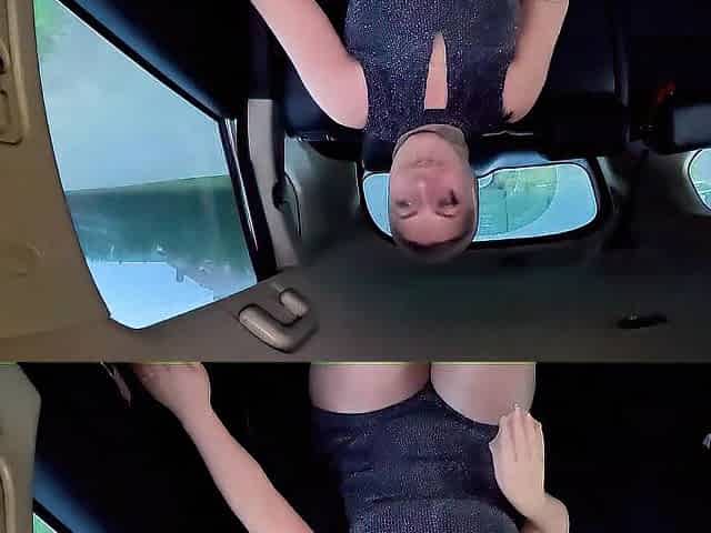 Full Hose Encasement. Nylon Doll Car Ride and Risky Public Fetish