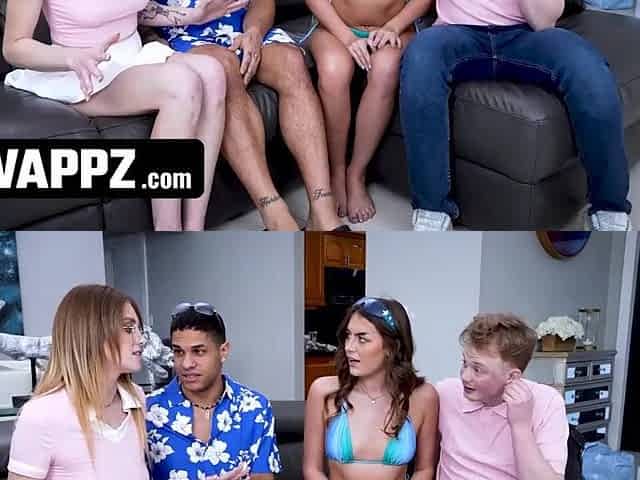 Step-Siblings Gone Wild: Mike and Selina's Vacation Turns into a Kinky Foursome with Their Hosts