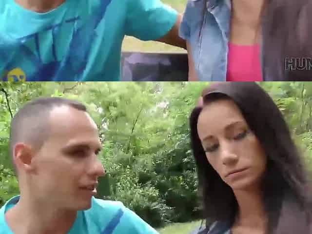 HUNT4K. Dude needs money so why allows stranger to screw his cute GF