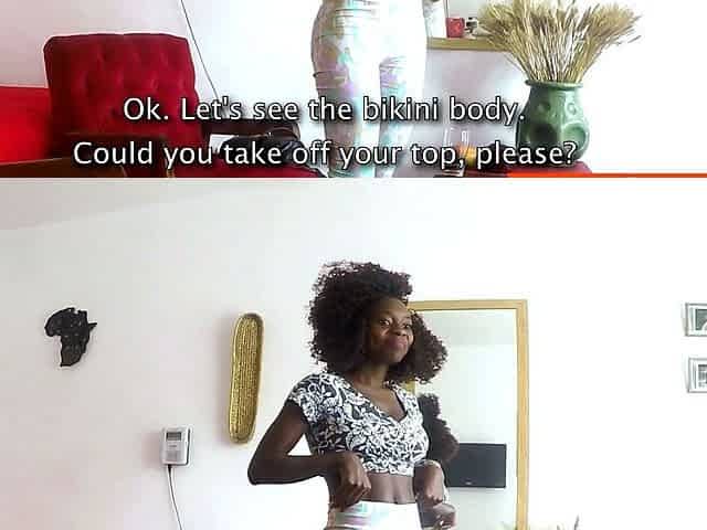 This AMATEUR EBONY model said no ANAL to her BF
