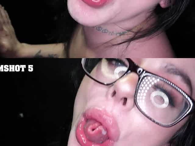 Hot teen sluts Macey Jade and Alaina Taylor get facial on gloryhole