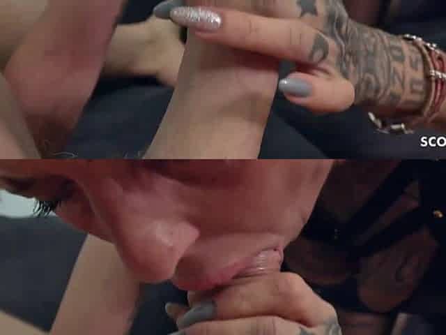 Kinky Bang with Slim German Inked Aged Vicky Hundt by Large Rod Dude