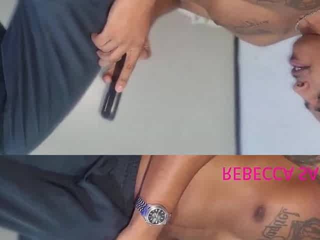 cumming in the whore's booty