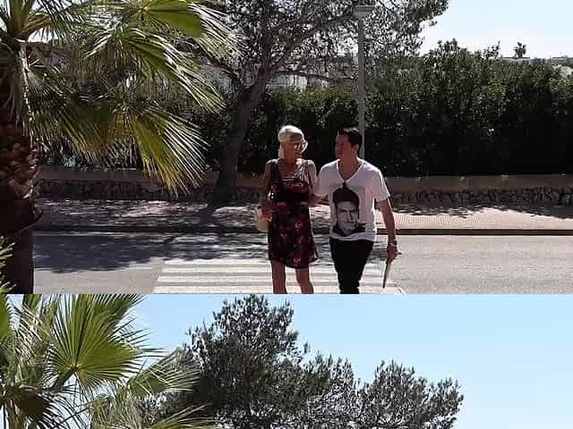 German tourist fucked publicly on the street in Mallorca