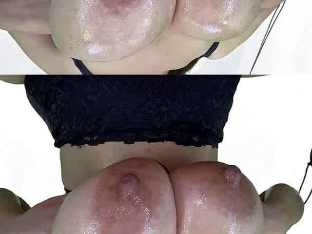 Huge Tits Oiled and Milked