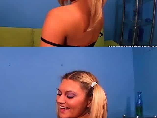 Amateur blonde teen sucks dick in hot pov blowjob sex tape