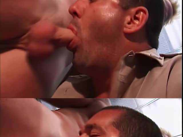 Two muscular boys are fucking in the locker room