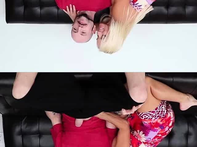 Hot blonde MILF Dani Dani is horny as fuck and Dom isn't
