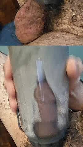 I'm trying on my fresh dildo