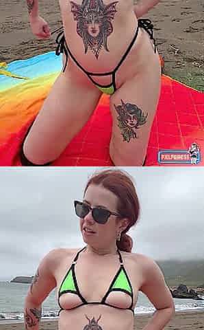 Caught Masturbating on the Bare Beach