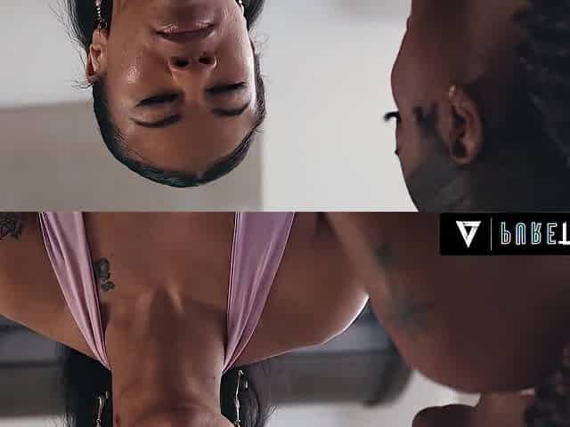 PURE TABOO Fake Friend Tricks Lesbo Lovers Destiny Mira & Ameena Green Into Performing For Him
