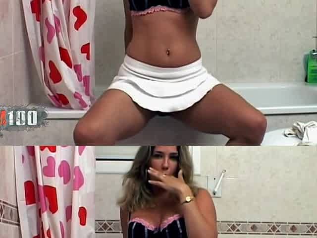 Calia-b: French Girl with Big Natural Tits Calia B Gets Naughty on the Edge of the Bathtub