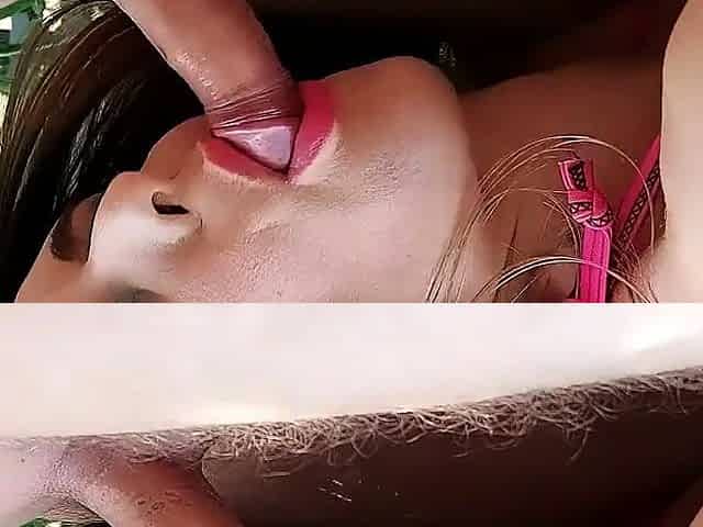 STEP MOM is down for a SLOPPY BLOWJOB and some CUM IN MOUTH
