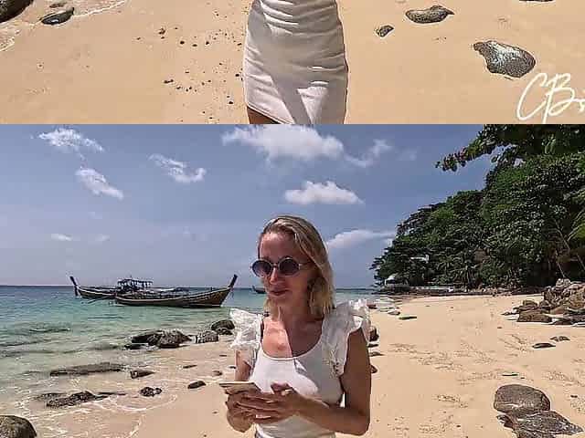 Hardcore ace bang with a stranger cutie by the sea