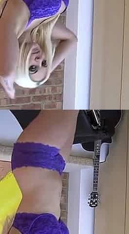 Big Fake Tits Blonde Aussie Slut Dani Thompson Nude Strip