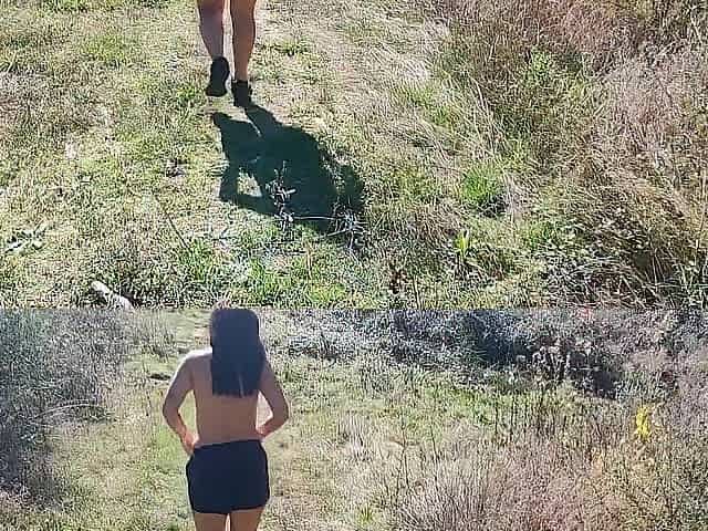 cheating with my ally's mother in the woods, outdoor public