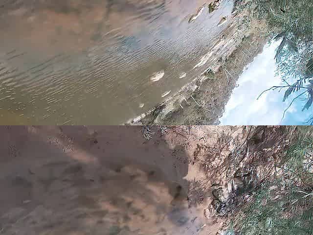 Pissing in River Underwater